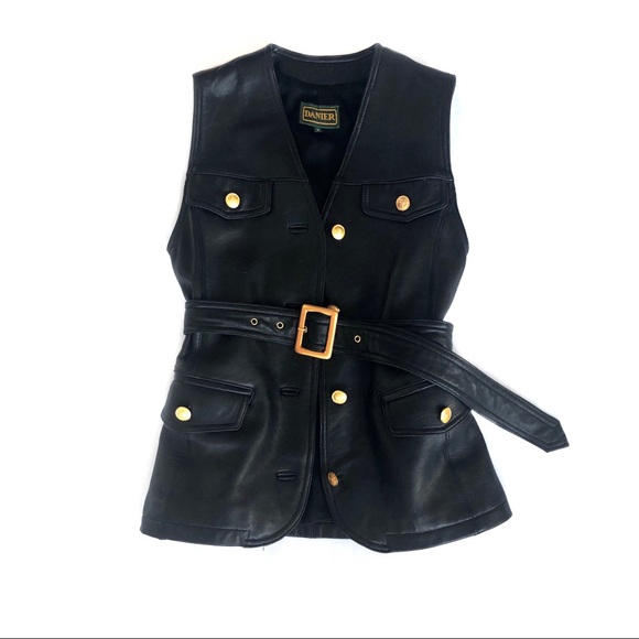 Vintage Jackets & Blazers - Vintage Danier Leather Vest